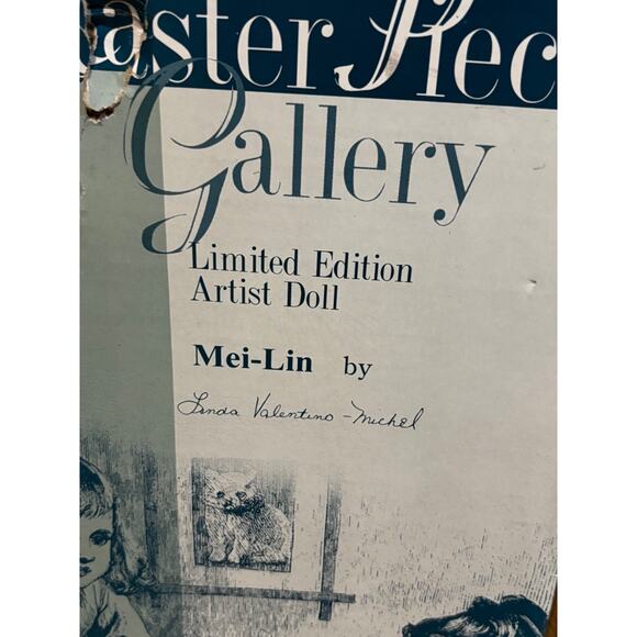 RARE & LTD " MEI-LIN" By Linda Valentino Michel ARTIST Asian Porcelain Doll New - Picture 7 of 9